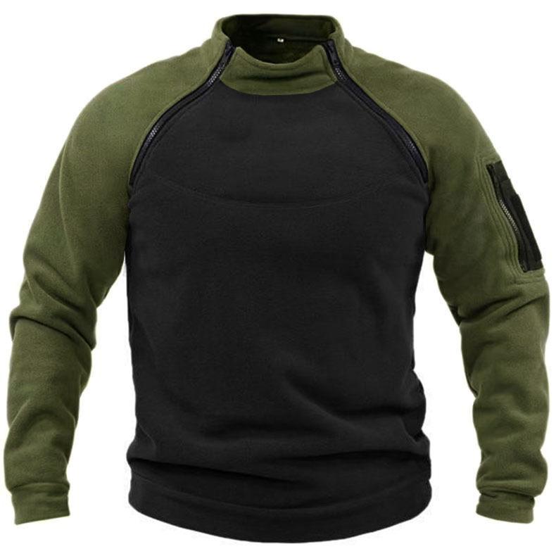 FEGKZLI Fashion Fleece warm pullover-sweatshirt voor heren Buitensportjassen Casual uitloper-tops voor heren XXXL