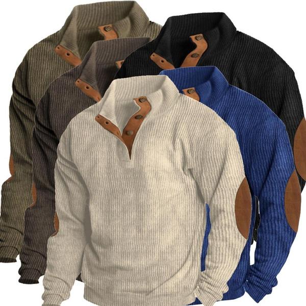 NIUBI Supermarket Mode wintertrui Heren Warme truien Slim Fit Pullover Klassieke herensweater 3XL