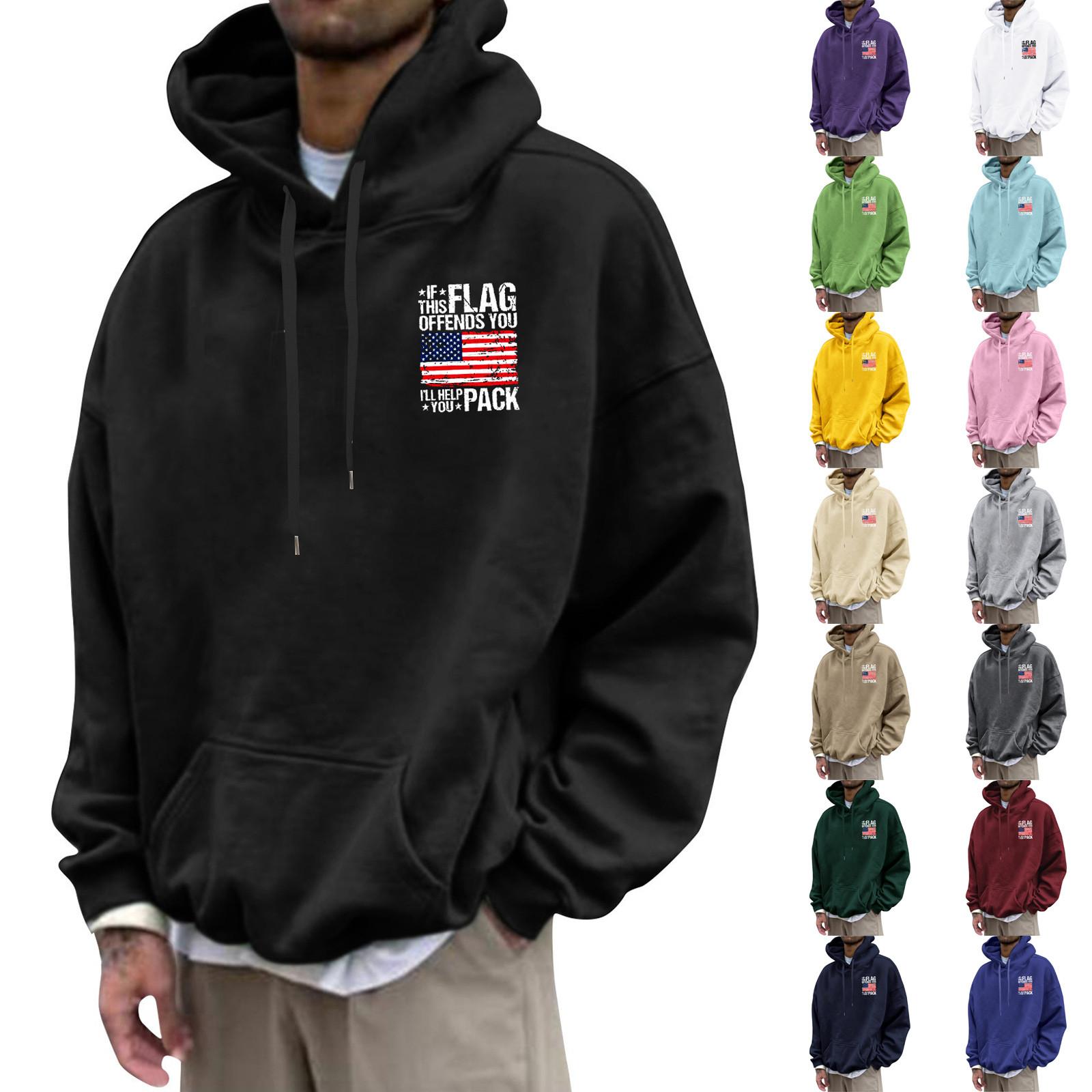 Xingben Two Los bedrukt sweatshirt met capuchon voor heren Casual mode-sportsweatshirt voor heren XXXXXXL