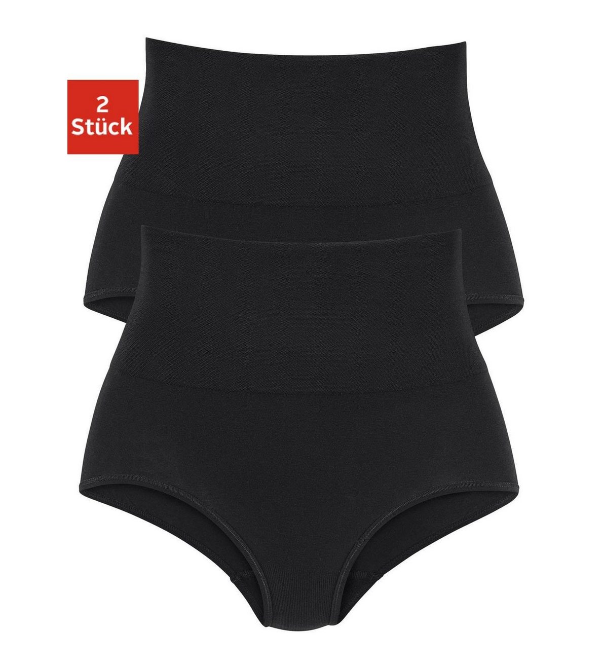 Petite fleur Modellerende slip van elastische katoen, shape wear (2 stuks, Set van 2)