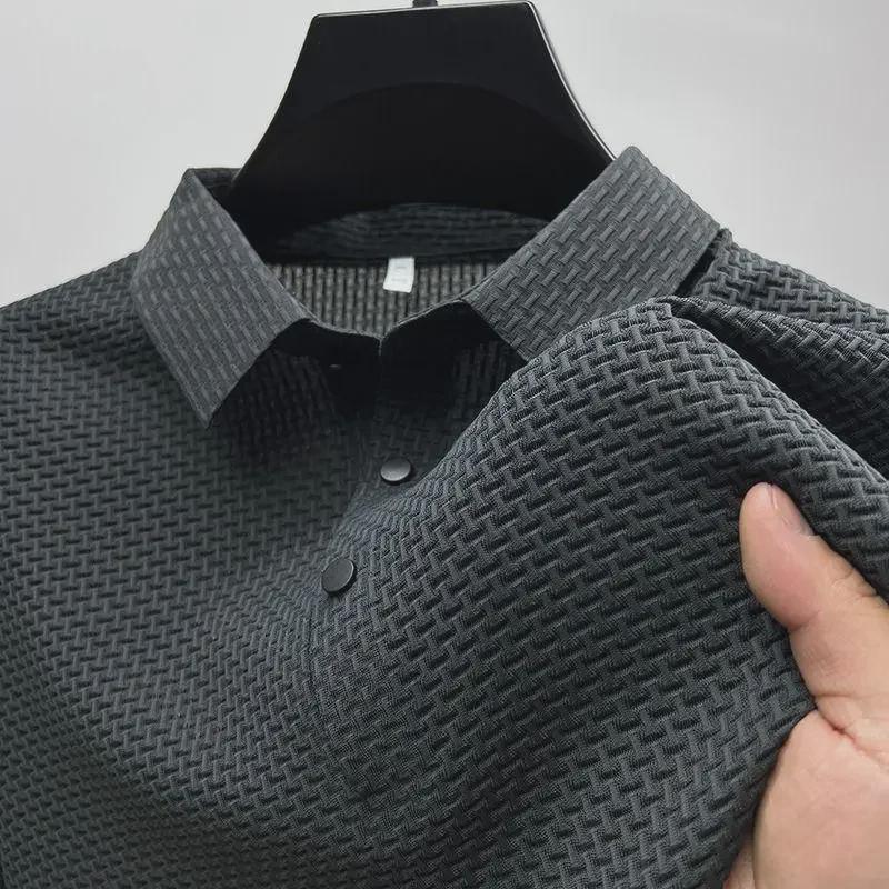 VantaGoods Heren poloshirt met korte mouwen van Ice Silk Mesh M kaki