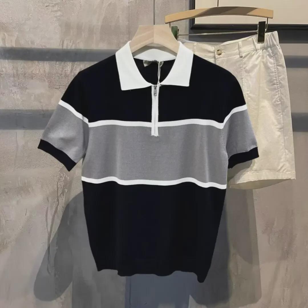 VantaGoods Trendy Koreaanse Slim Fit Poloshirt voor Heren - Zomercollectie 2024 3XL wit
