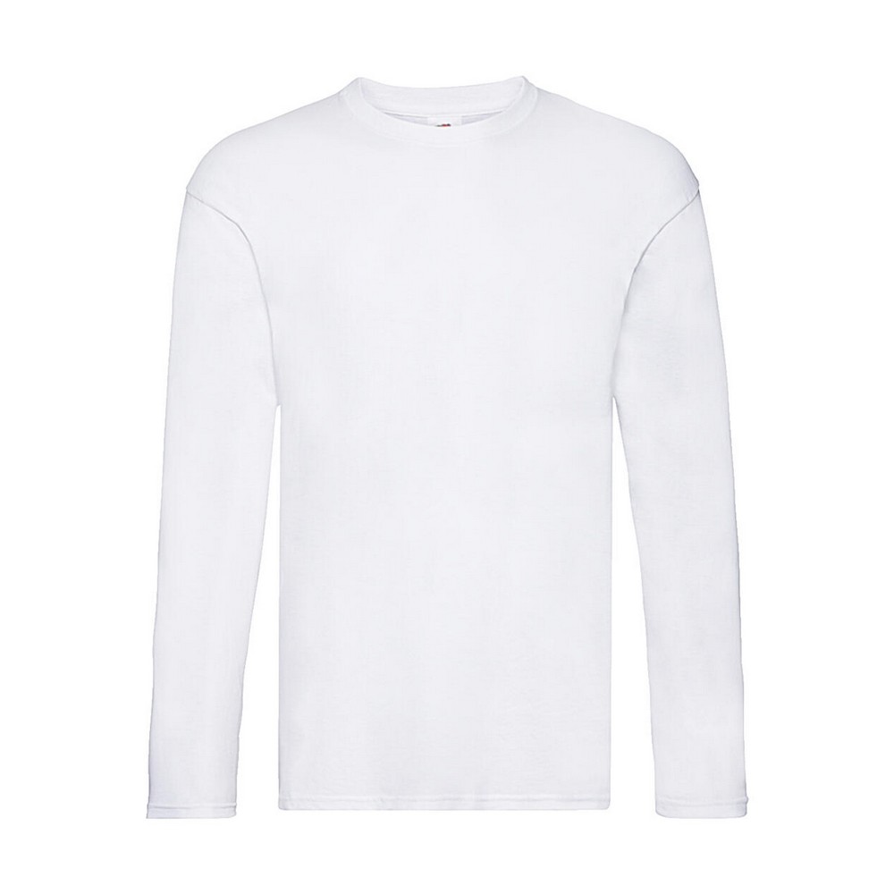 Fruit of the Loom Heren origineel t-shirt met lange mouwen