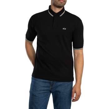 EAX Polo Shirt Korte Mouw  Poloshirt met dubbel logo