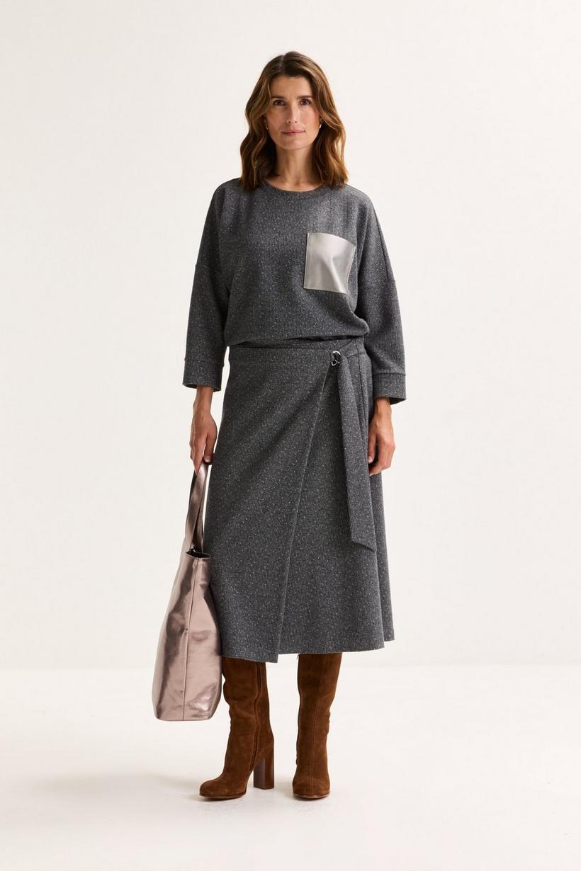 Mayerline Wikkelrok In Jersey Tweed