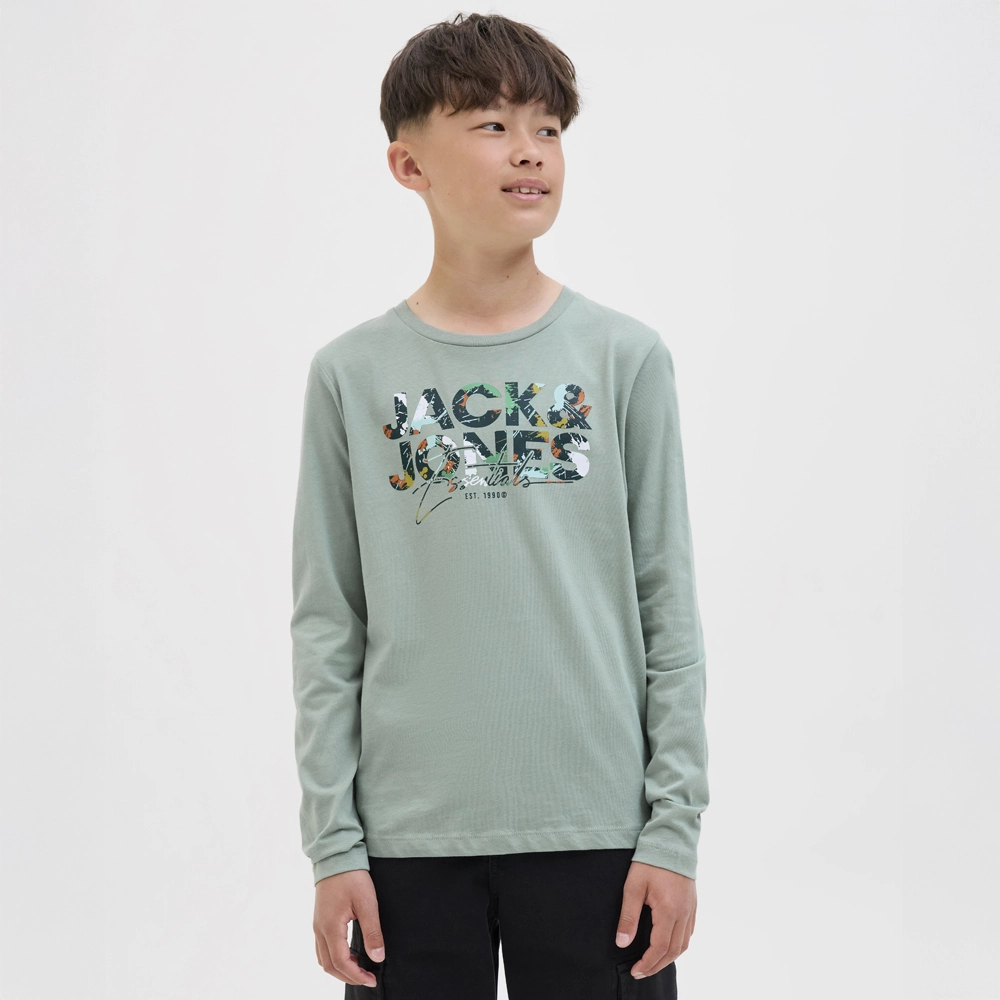 Jack & Jones Junior Shirt met lange mouwen JJGEPLAS TEE LS CREW NECK JNR