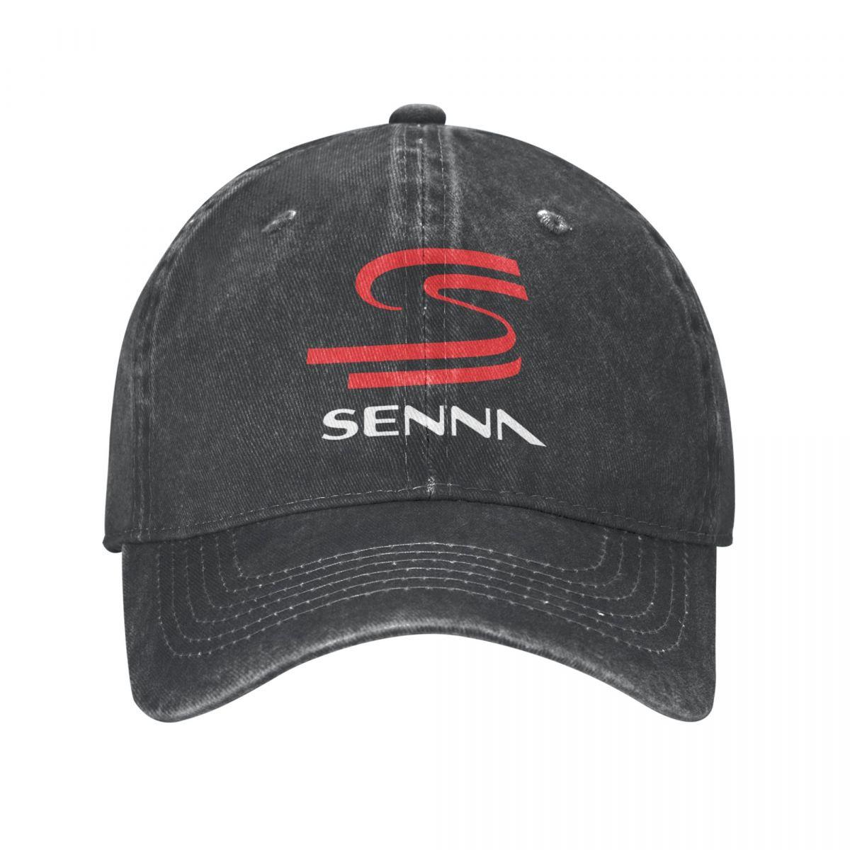 91421224MABN1UXM5T 2023 Lente Herfst Volwassen Unisex Ayrton Senna Baseball Cap Motocross Racing Hip Hop Zonnehoed Outdoor Denim Cap Hoeden One Size