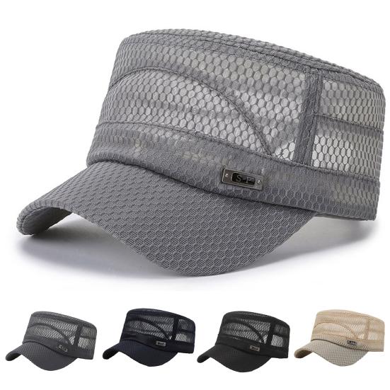 Wanderlust Wares Strandhoed Platte bovenkant Grote rand Volledig gaas Casual Verstelbare gesp Casual Ademend Zonnebrandcrème Militaire hoed Outdoor-activiteiten kaki
