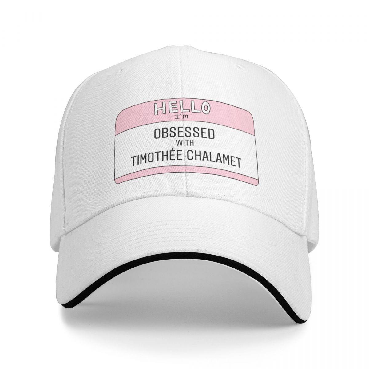91440605MAC58Q307J Timothée Chalamet Naamplaatje Baseball Cap Capuchon Heren Unisex'S Hoed Luxe Dames'S