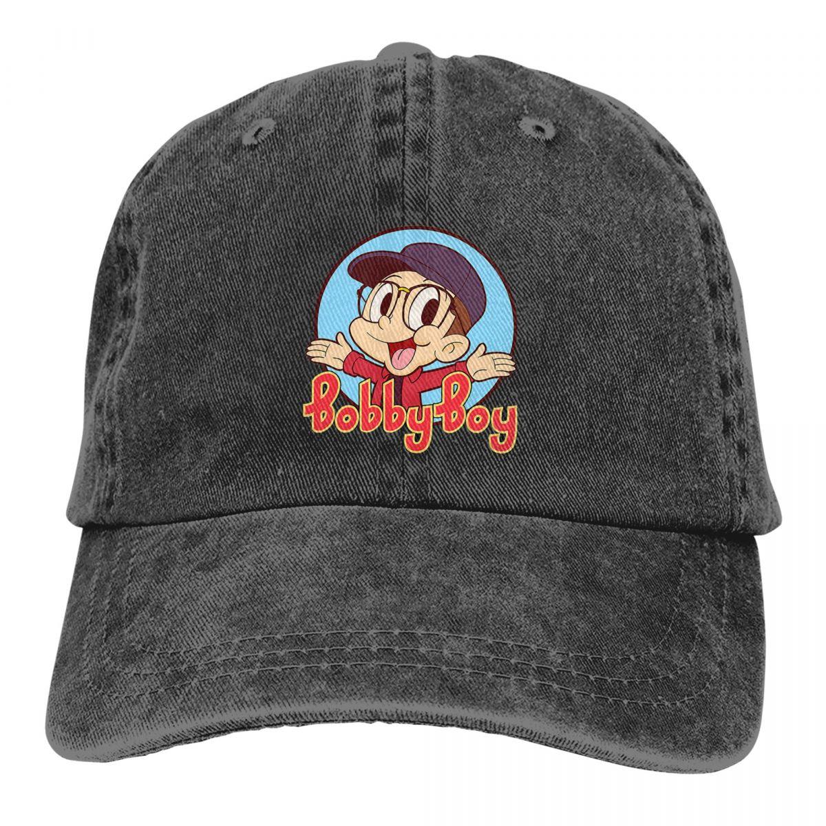 91440605MAC58Q307J Logic Bobby Boy Stuff Unisex Dames Baseball Caps Versleten Denim Gewassen Hoeden Cap Vintage Buitenactiviteiten Snapback Hoed One Size