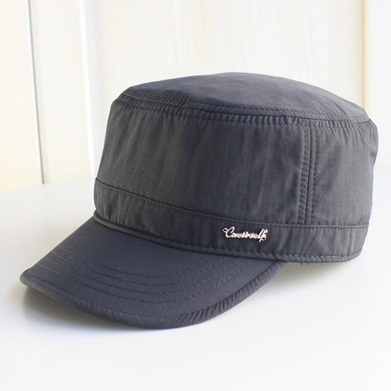 AETRUE 2023 Volwassen Zomer Platte Top Zon Cap Vader Buiten Leisure Voorzien Hoed Man Grote Gesloten Baseball Caps 58cm 60cm 60cm
