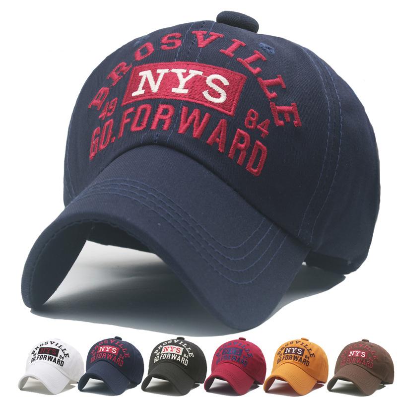 ONIHUA Vrouwen Brief Geborduurde Cap Baseball Cap Mannen Outdoor Sport Cap Zomer Zonnebrandcrème Zonnehoed Vizier Hoeden Paardenstaart Panama Cap rood
