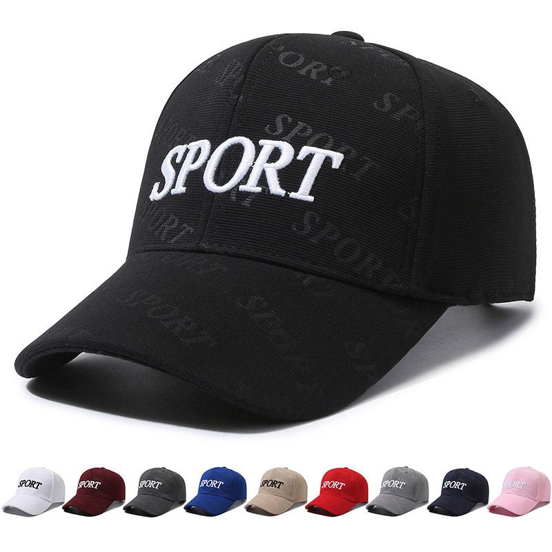 ONIHUA Lente Zomer Mannen Brief Borduren Baseball Cap Vrouwen Outdoor Sport Zonnescherm Zonnebrandcrème Cap Paardenstaart Panama Cap zwart