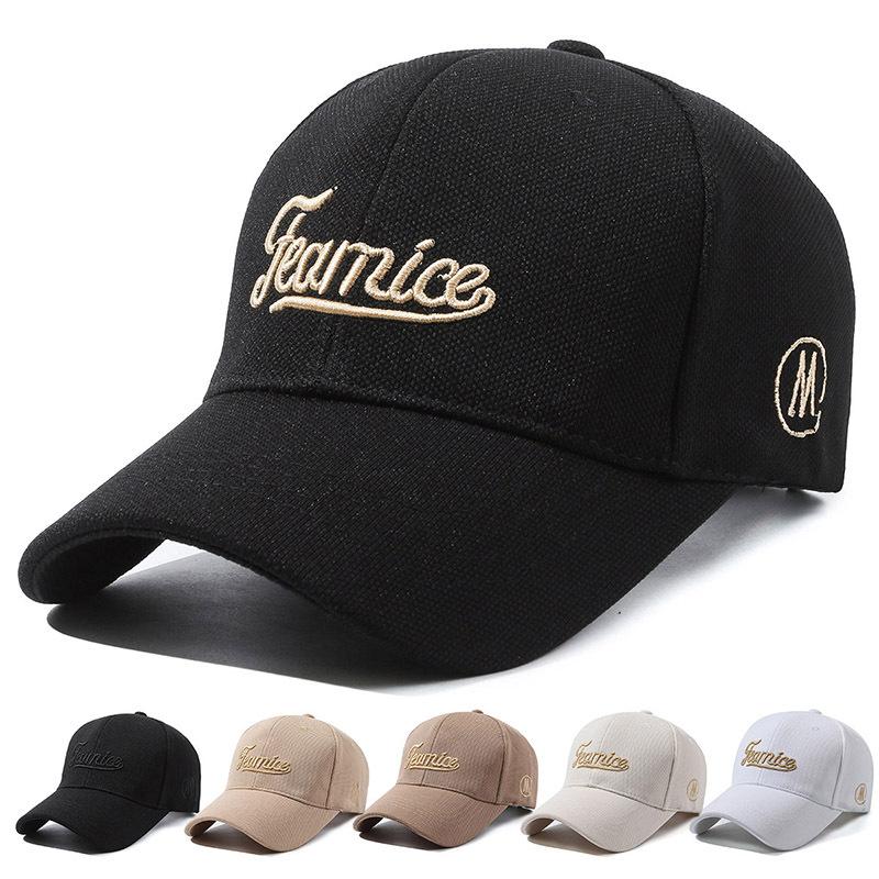 ONIHUA Heren baseballpet lente herfst dames geborduurde pet met paardenstaart panamapet zomerzonneklephoeden koffie