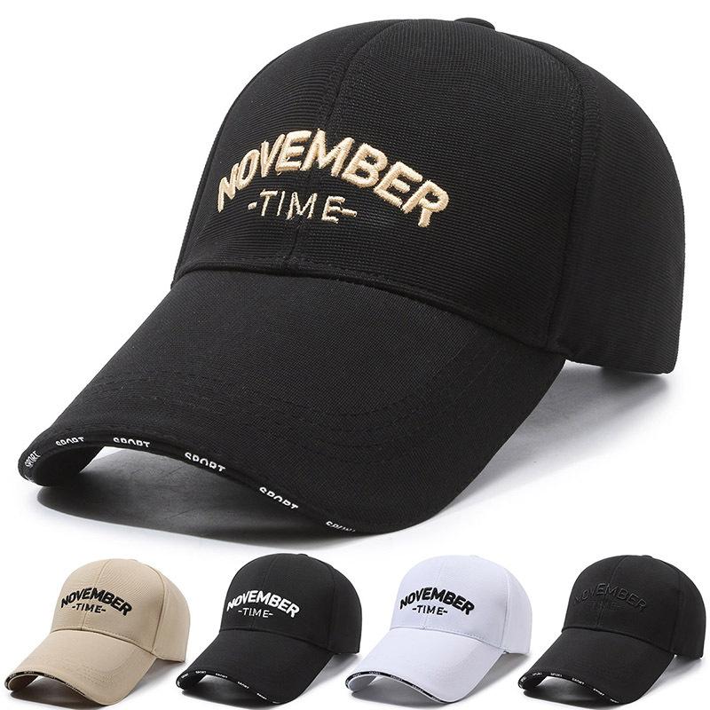 ONIHUA Mannen Cap Lente Zomer Brief Borduren Baseball Cap Vrouwen Lange Rand Zonnescherm Hoed roze