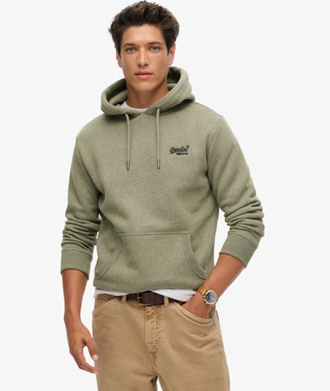 Superdry Essential Logo Hoodie Khaki