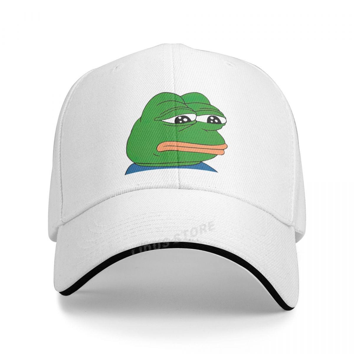 91421224MABNCF2A91 Mode Heren Sad Frog Baseball Cap Outdoor Verstelbare Dad Hat Heren Zomer Snapback Hoeden Sad Frog Sport Golf Cap Gorra One Size