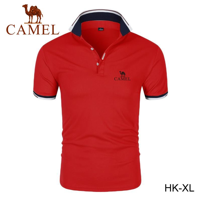 Camel Nieuw sneldrogend geborduurd poloshirt voor heren voor lente/zomer 2024, vochtafvoerend en ademend poloshirt 4XL