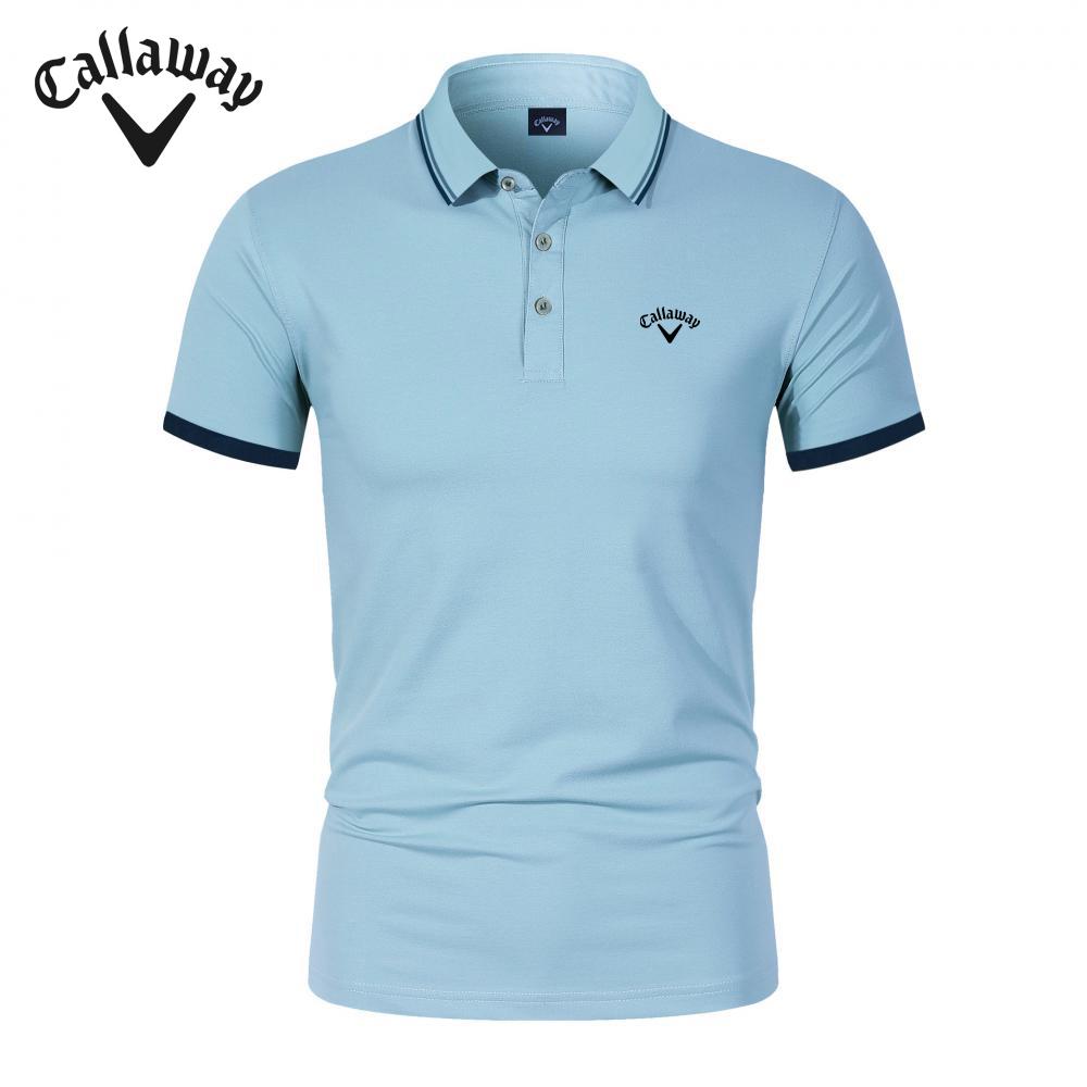 Callaway 2025 Zomer Nieuw Geborduurd Ijs Zijden Cool Poloshirt Golfkraag Poloshirt M