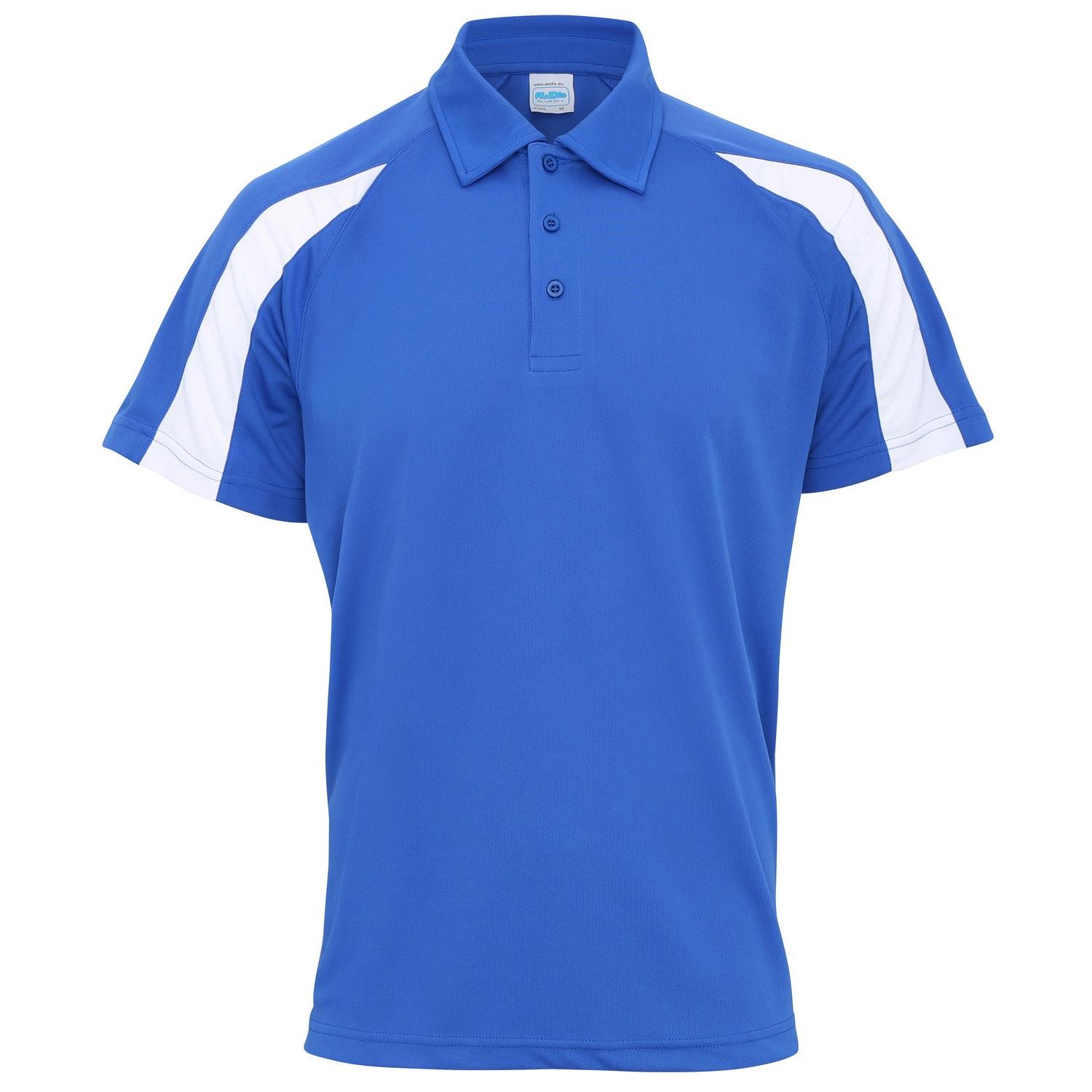 Awdis Just Cool Mens Short Sleeve Contrast Panel Polo Shirt S