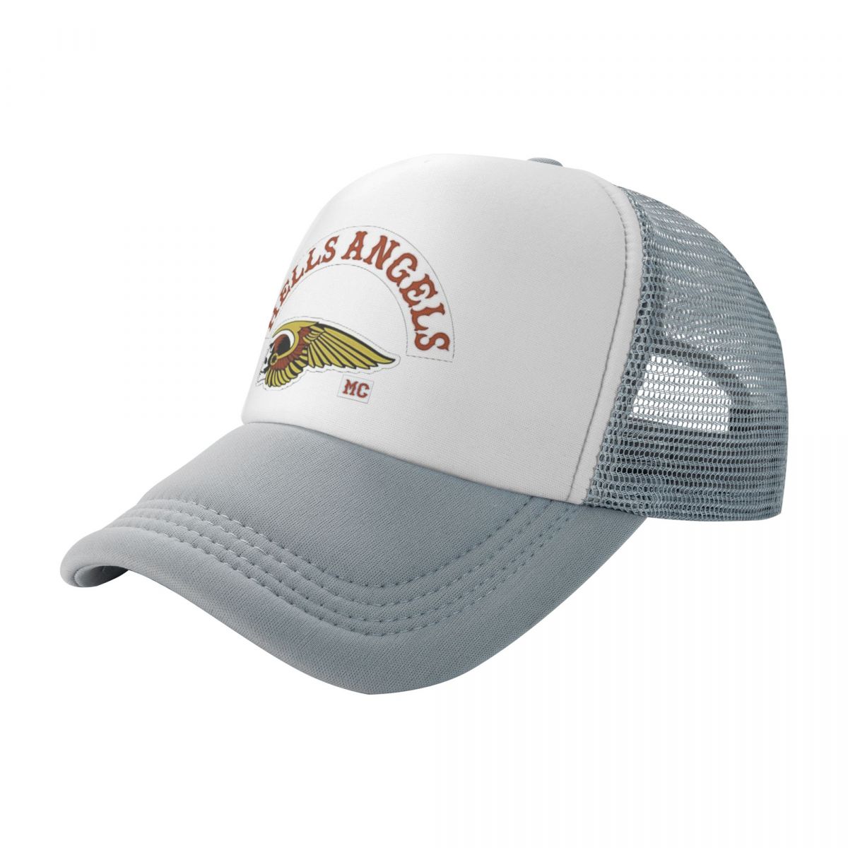 91420583MAC2W16L8R Hells Angels Logo Mesh Baseball Cap Trucker Hat Motorcycle Club Brotherhood Dad Hat Verstelbare sportpet Zomer Trucker Cap One Size