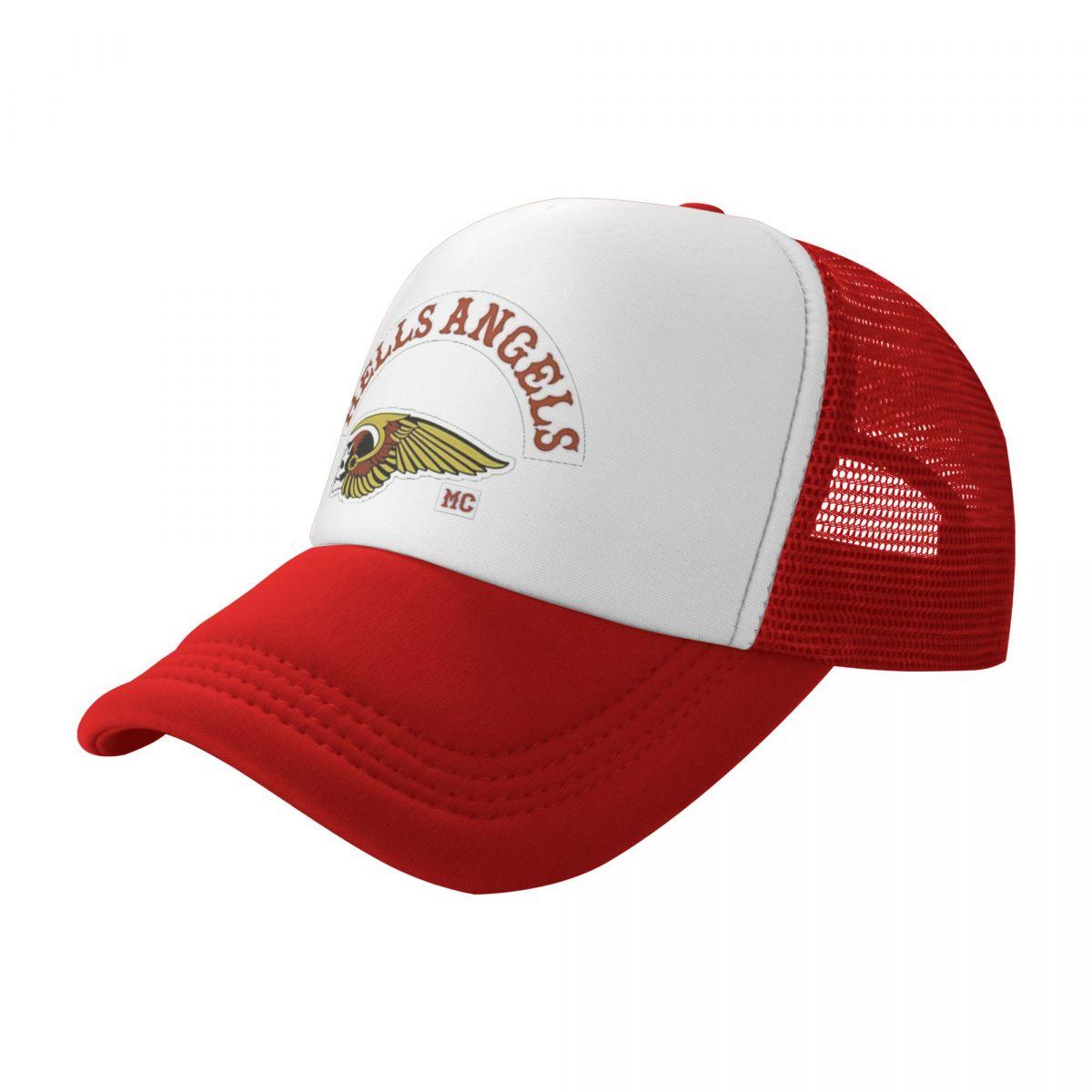 91420583MAC2W16L8R Hells Angels Logo Mesh Baseball Cap Trucker Hat Motorcycle Club Brotherhood Dad Hat Verstelbare sportpet Zomer Trucker Cap One Size