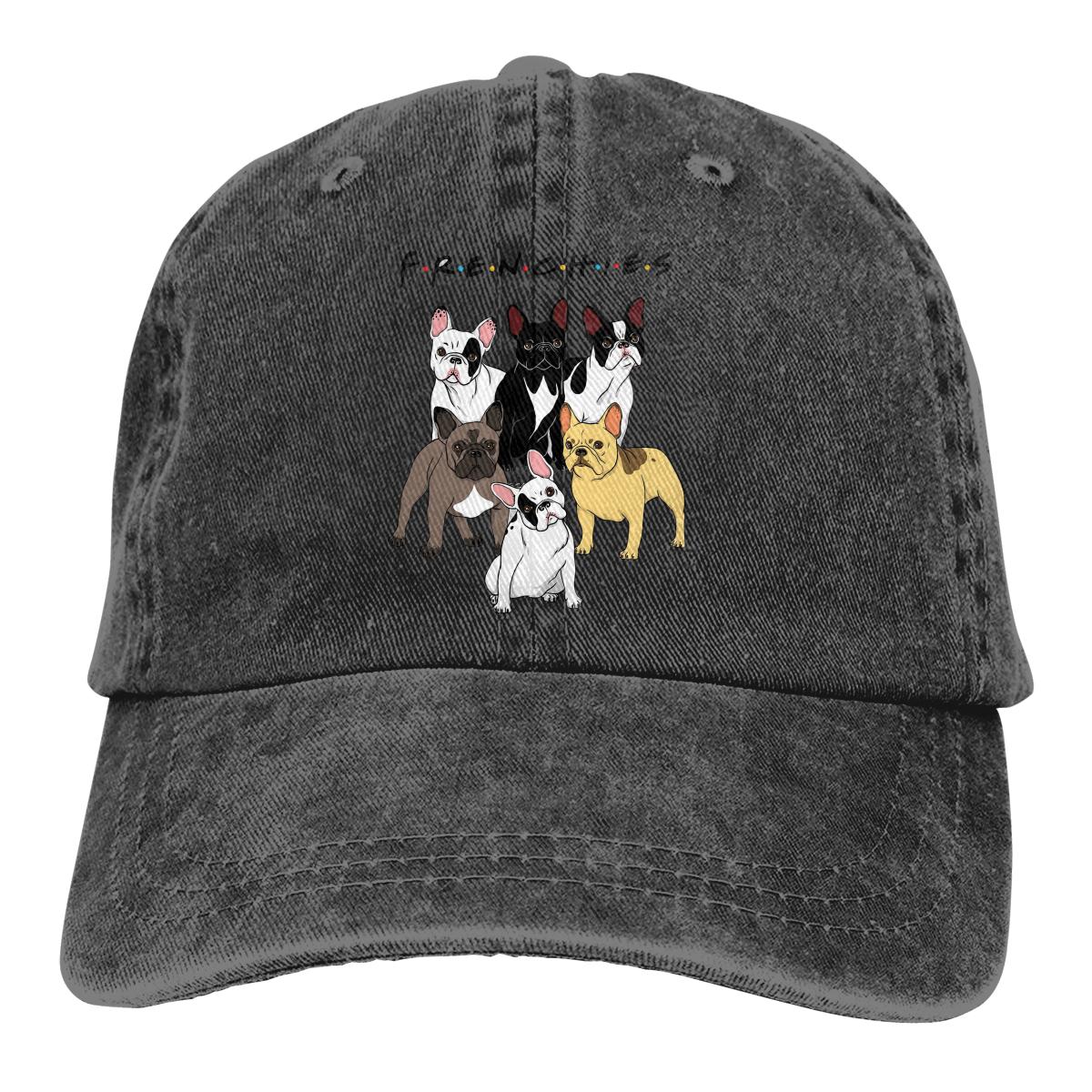 91421224MABNCF2A91 FRENCHIES Baseball Caps Pet Franse Bulldog Pet Dog Lover Zonnescherm Hoeden voor Unisex One Size