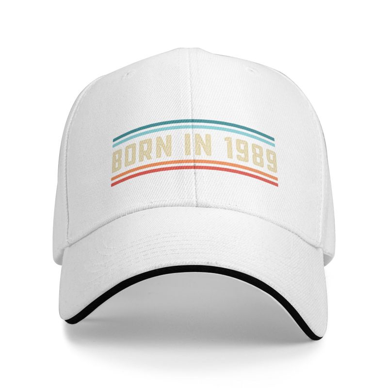 91440605MAC2A9PX9K Klassiek geboren in 1989 verjaardag baseballpet voor dames unisex verstelbare papa hoed sport Baseball Cap