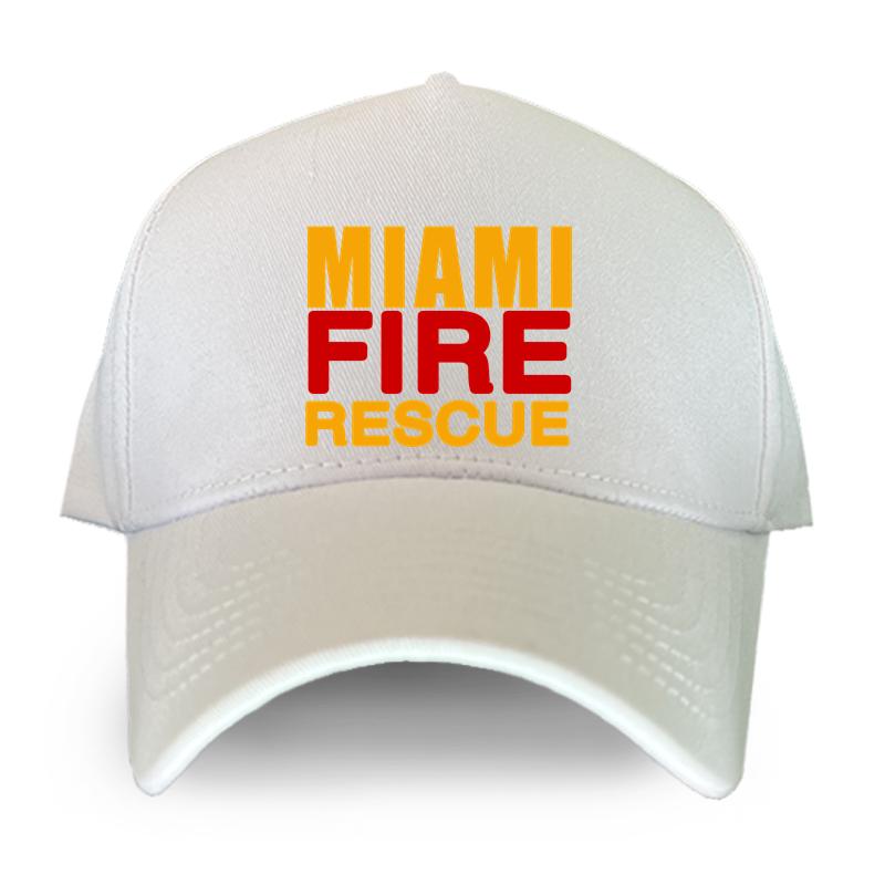 91440605MAC2A9PX9K Nieuwe Miami Fire Departmemnt Brand en Redding Brandweerman Aangepaste Baseball Cap Unisex Vrouwen Caps Mode Hip Hop Hoed Adjustable