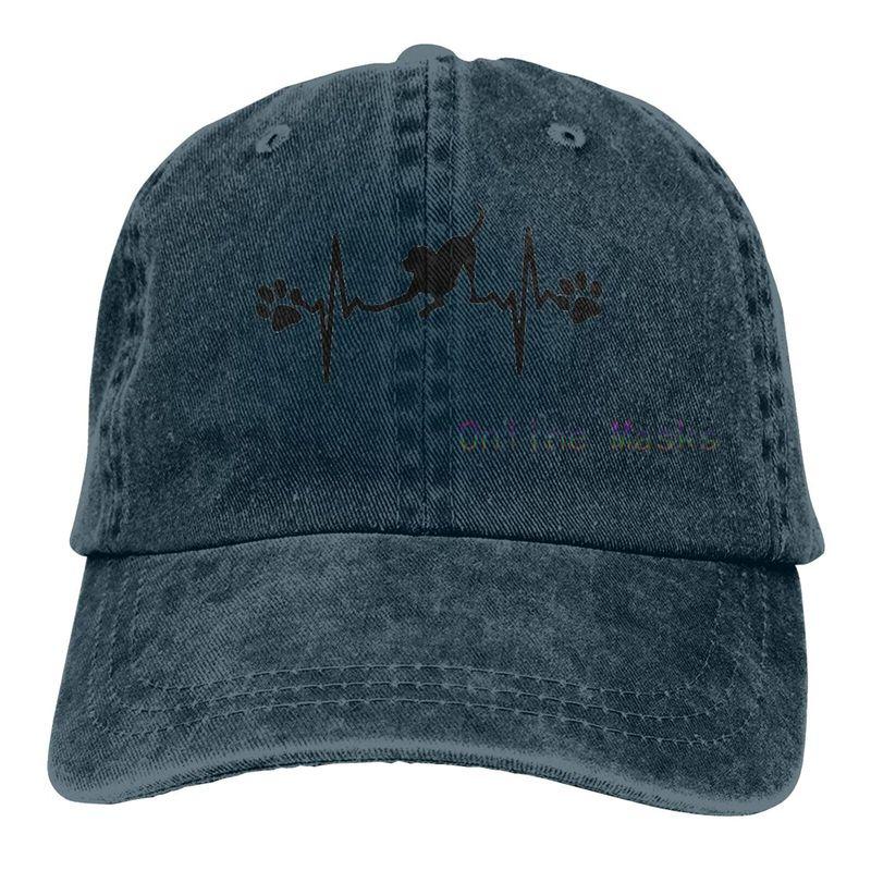 Alice cap Zwarte Labrador Retriever Hond Unisex Hond Moeder Vintage Jeans Verstelbare Baseball Cap Katoenen Denim Vader Hoed Can Be Adjusted