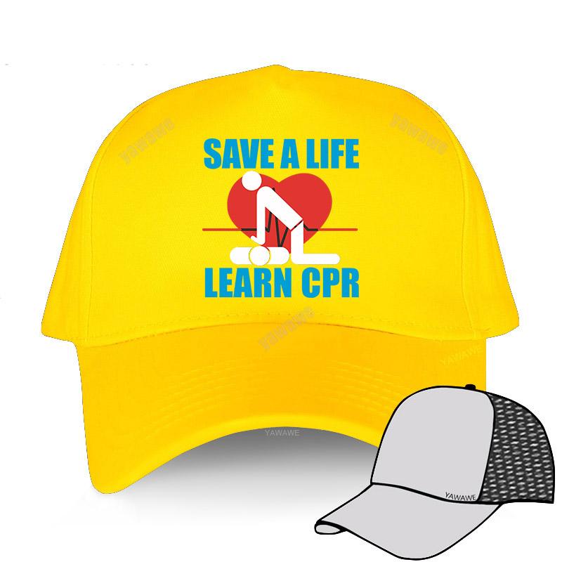 91140106MA0LTHB19W Nieuwe collectie Unisex's mode veel kleur Baseball Caps SAVE A LIFE LEARN CPR Vrouwen hiphop stijl cap tieners outdoor casual hoed Adjustable