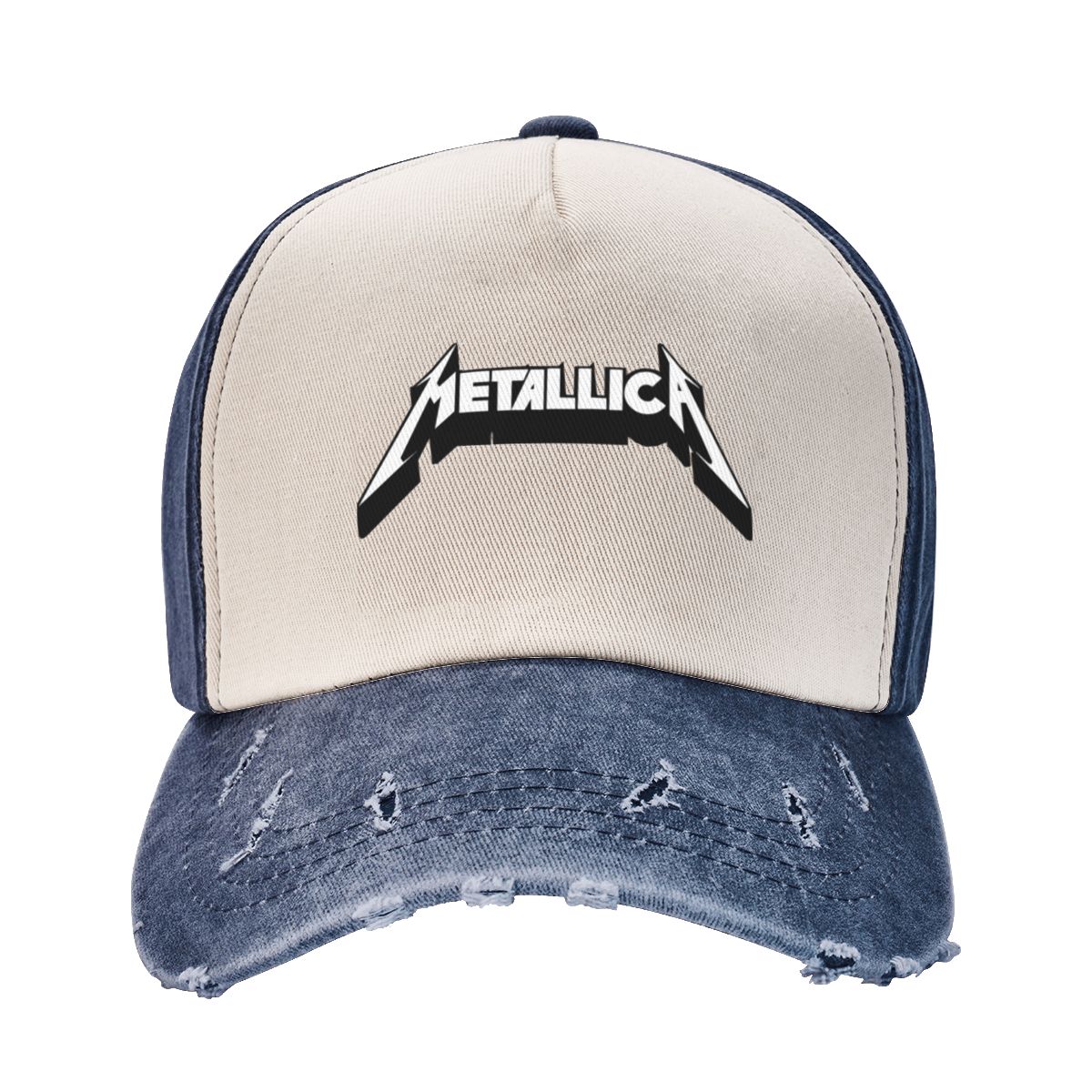 91440605MAC3NXC54W Metallicas Outfit Baseball Cap Heavy Metal Band Distressed Washed Caps Papa Hoed Vintage Outdoor Alle seizoenen One Size