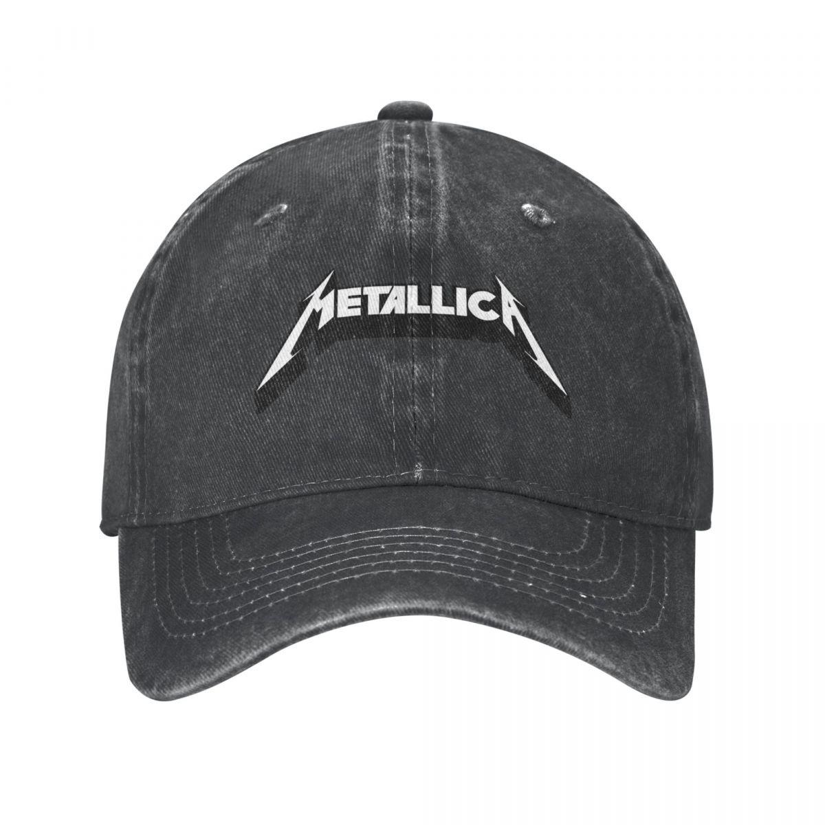91440605MAC58Q307J Metallicas Baseball Caps Outfits Merch Unisex Vintage Distressed Denim Heavy Metal Band Trucker Hat Snapback One Size