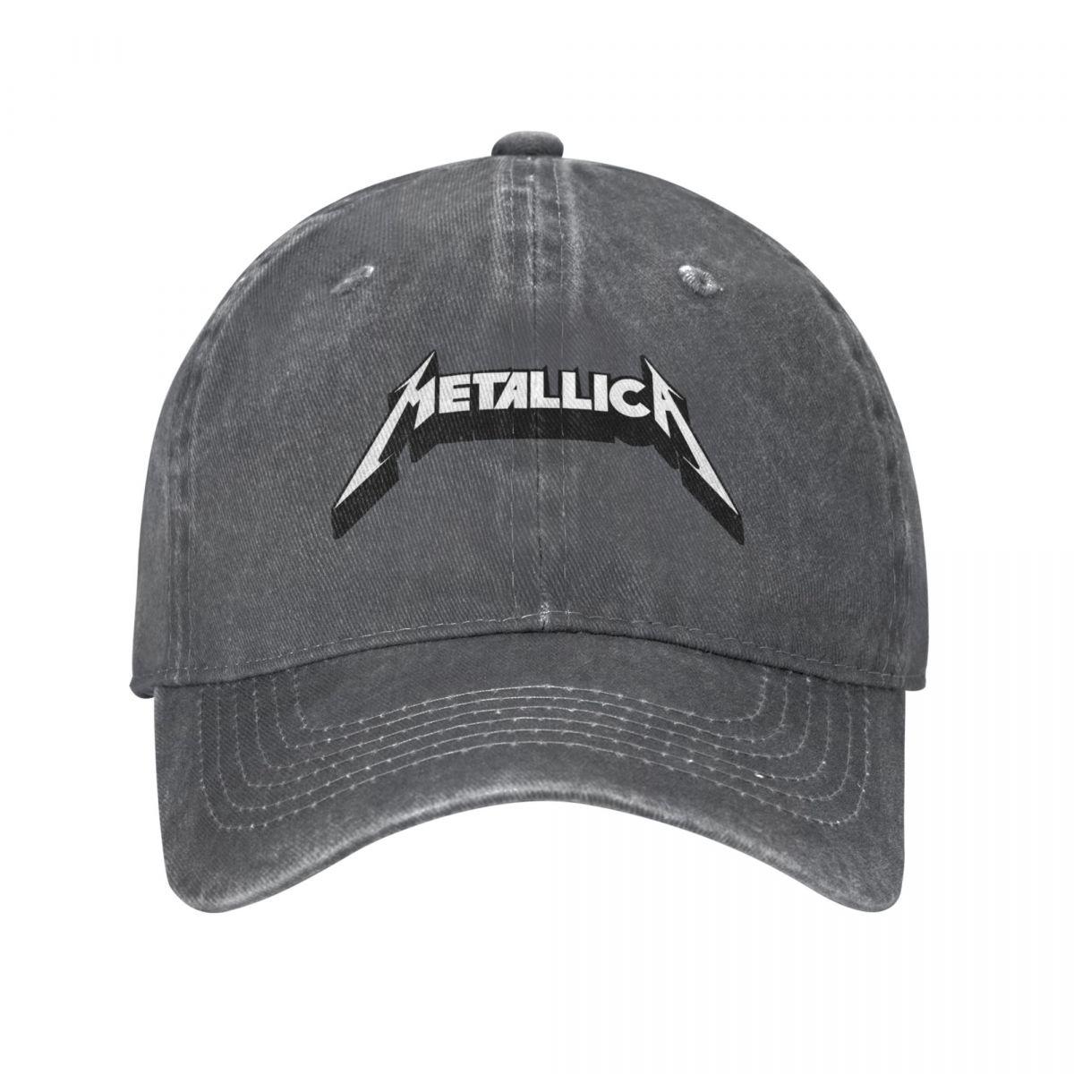 91440605MAC58Q307J Metallicas Baseball Caps Outfits Merch Unisex Vintage Distressed Denim Heavy Metal Band Trucker Hat Snapback One Size