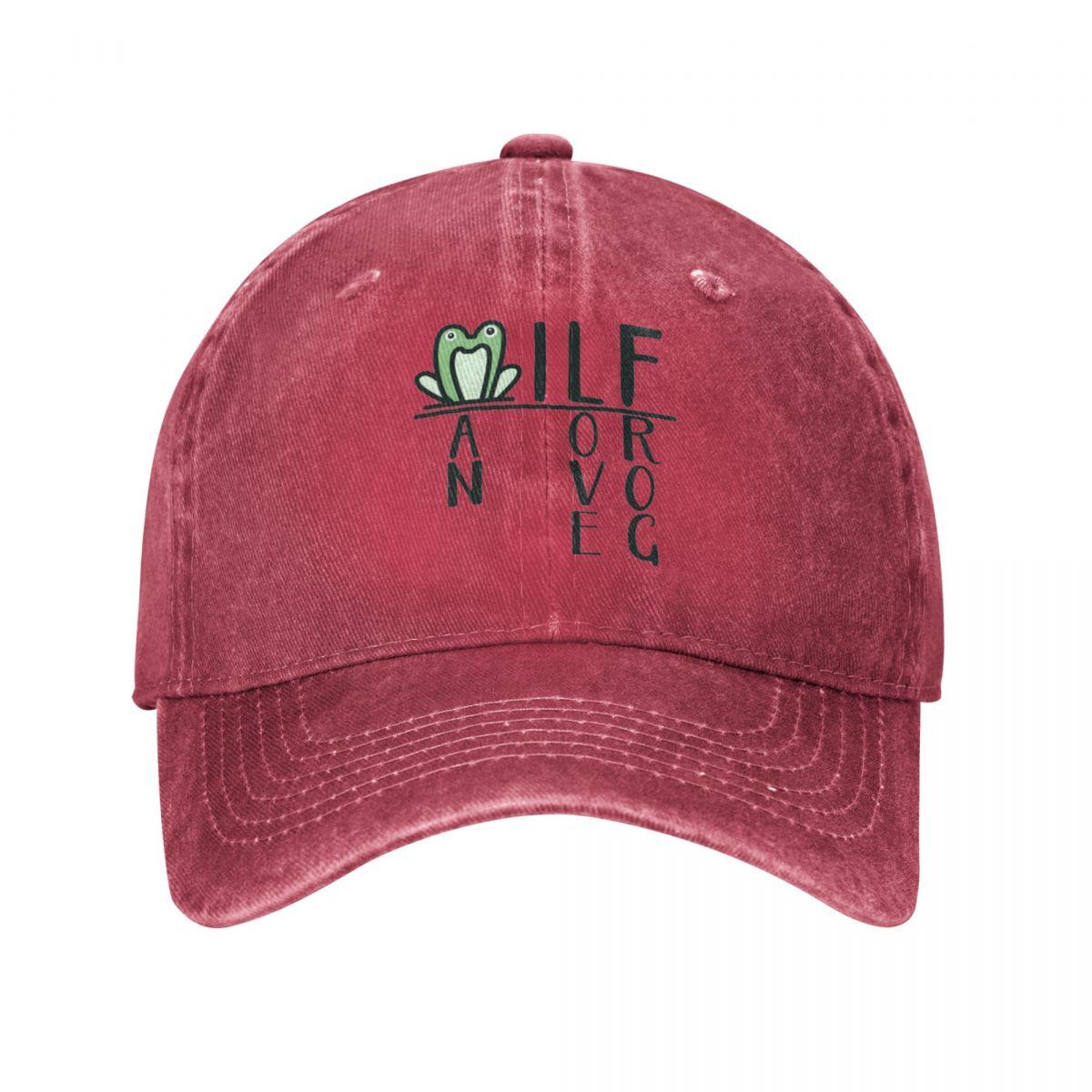 Kiki Cap MILF Man I Love Kikkers Baseball Cap Accessoires Vintage Distressed Denim Gewassen Snapback Cap Unisex Outdoor Zomer Caps Hoed One Size