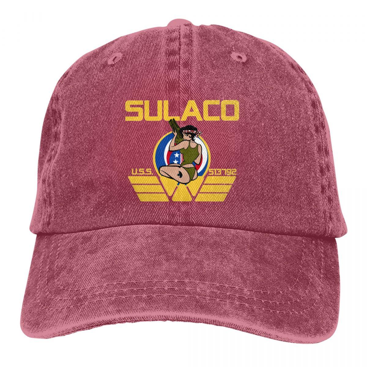 Kiki Cap Sulaco Weyland Uss Alien Outfits Unisex Trucker Hat Distressed Cotton Caps Hat Fashion Outdoor Activities Snapback Hat One Size