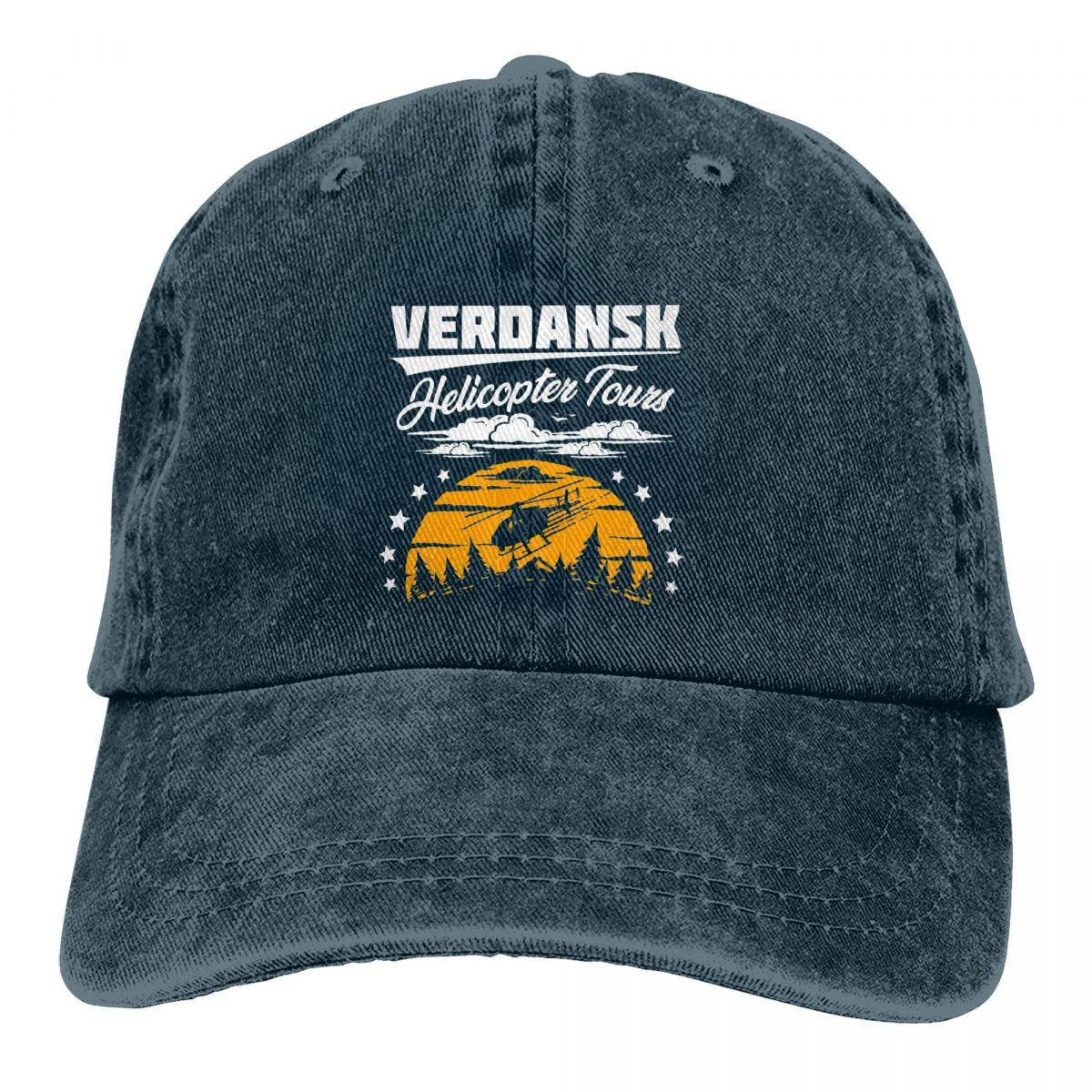 91421224MABNCF2A91 Warzone Verdansk Helicopter Tours Klassieke Baseball Cap Unisex Hoeden Dames Vizier Bescherming Snapback COD Black Ops Cold War Caps One Size