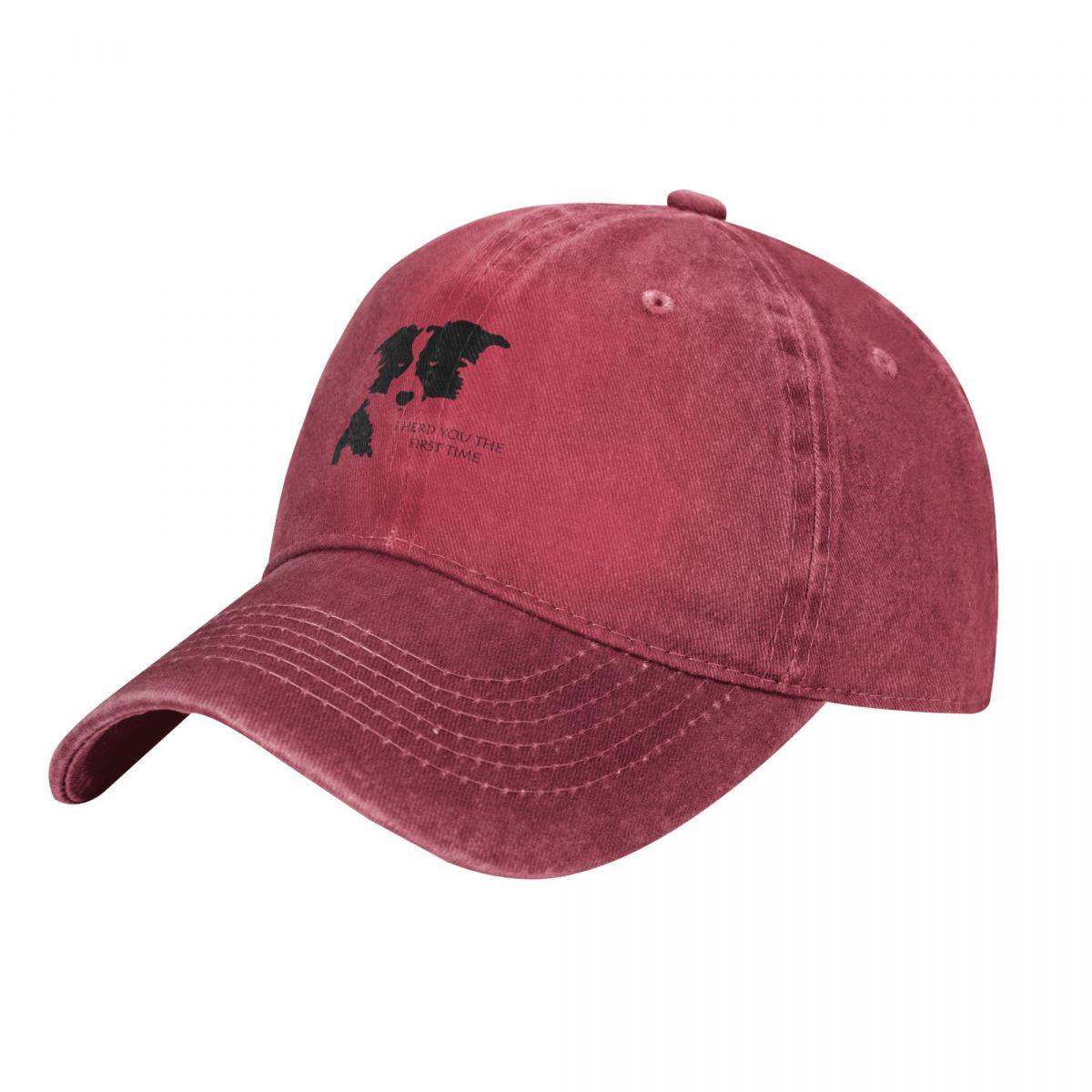 Kiki Cap Ik HAD je de eerste keer - Grappige Australische herder / bordercollie shirt sticker mok pet cowboyhoed golf man vrouwen