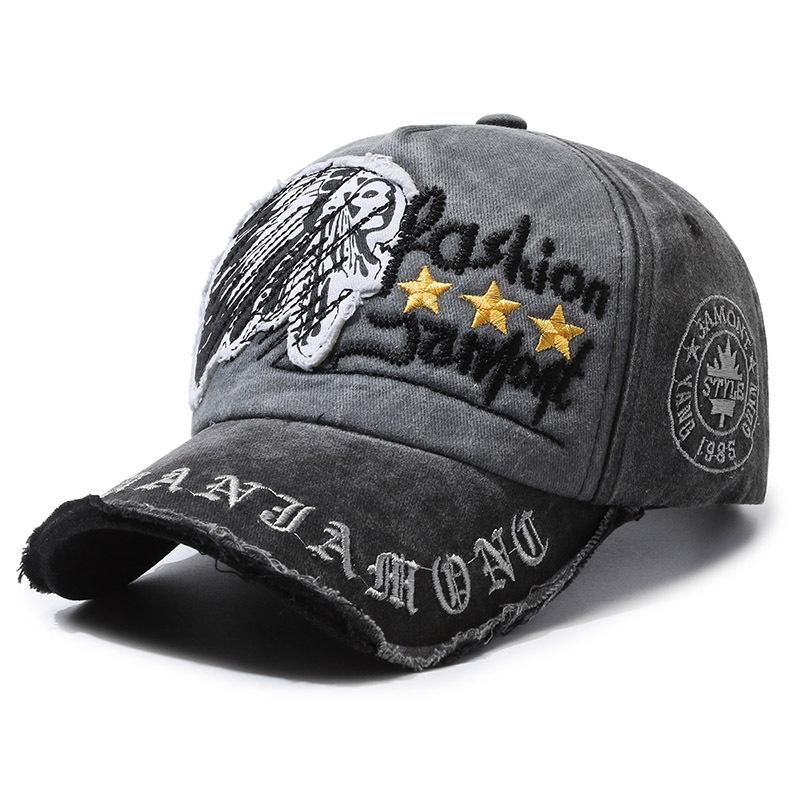 ONIHUA Mannen Baseball Cap Outdoor Sport Cap Lente Herfst Zonnehoed Zomer Brief Geborduurde Cap Vrouwelijke Zonnebrandcrème Paardenstaart Panama Cap
