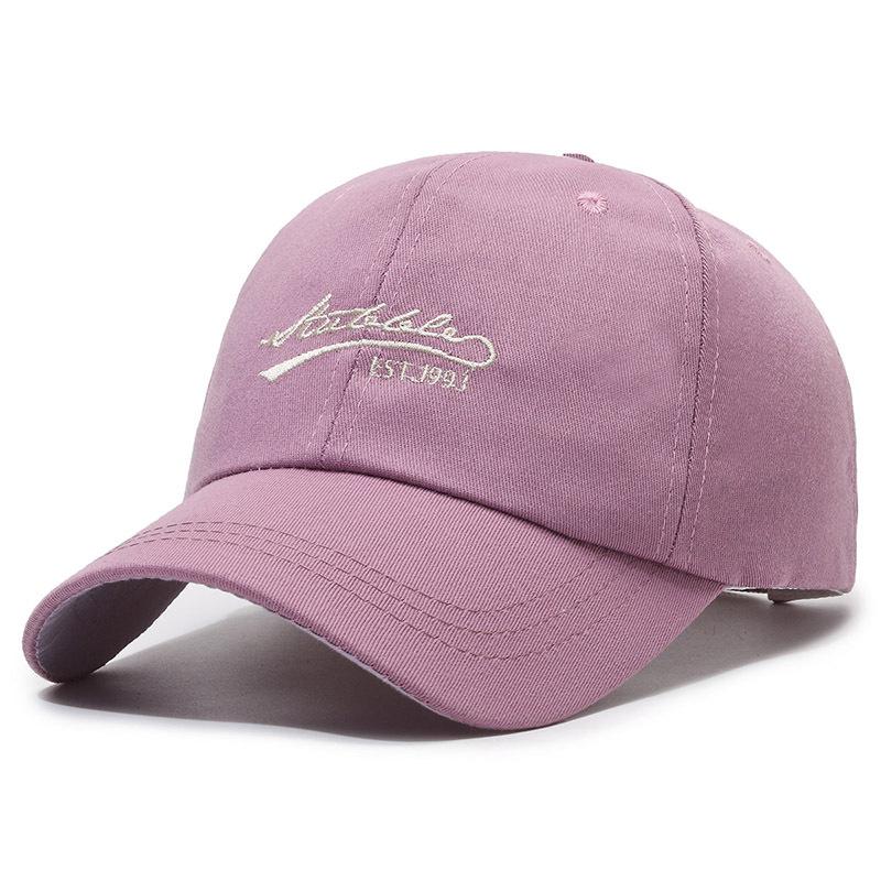 ONIHUA Vrouwen Zonnehoed Outdoor Sport Baseball Cap Geborduurde Letter Hoed Paardenstaart Panama Cap Snapback Hoed Zonneklep Hoed Golf Cap roze