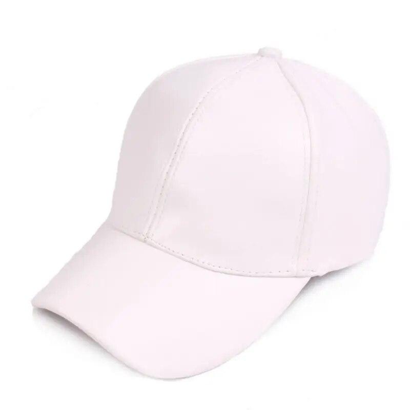 Sunnyway Retro Casual Leren Baseball Cap Herfst Lente Unisex Sport Warme Zonneklep Pet met Klep One Size
