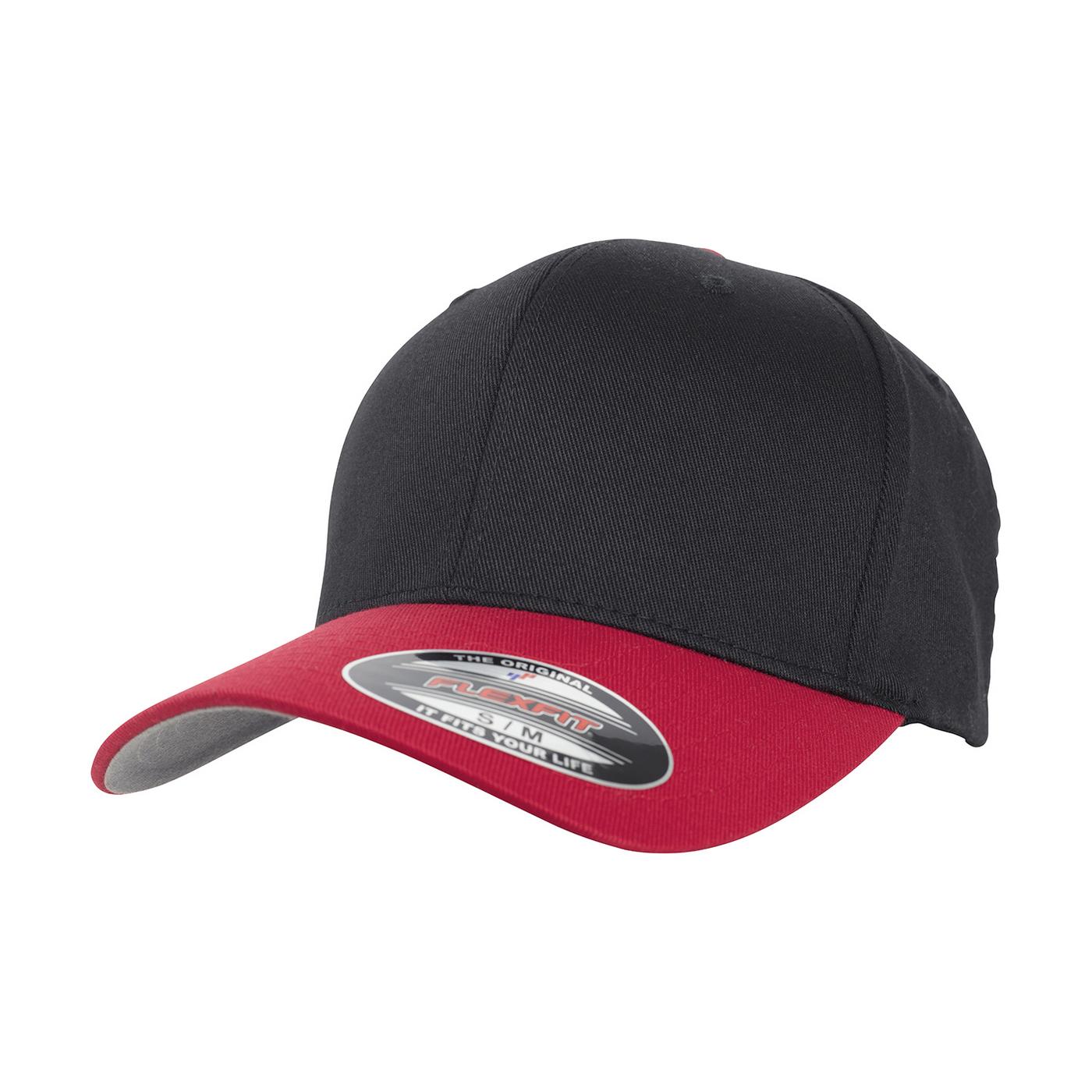 FLEXFIT Unisex Adult Two Tone Cap L-XL rood/zwart