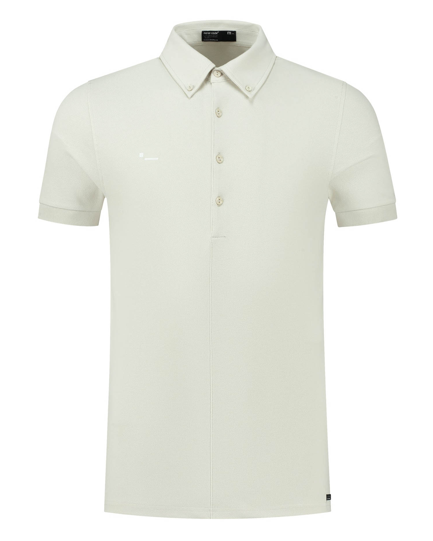 Morse code Alpha 1 pique polo met korte mouwen