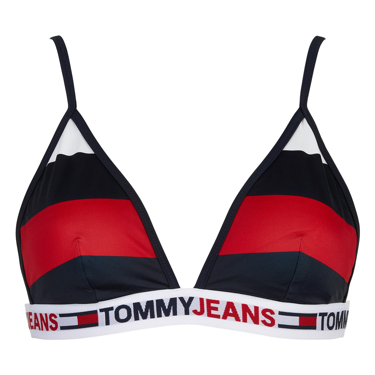 Tommy hilfiger Triangle bikinitop, blauw