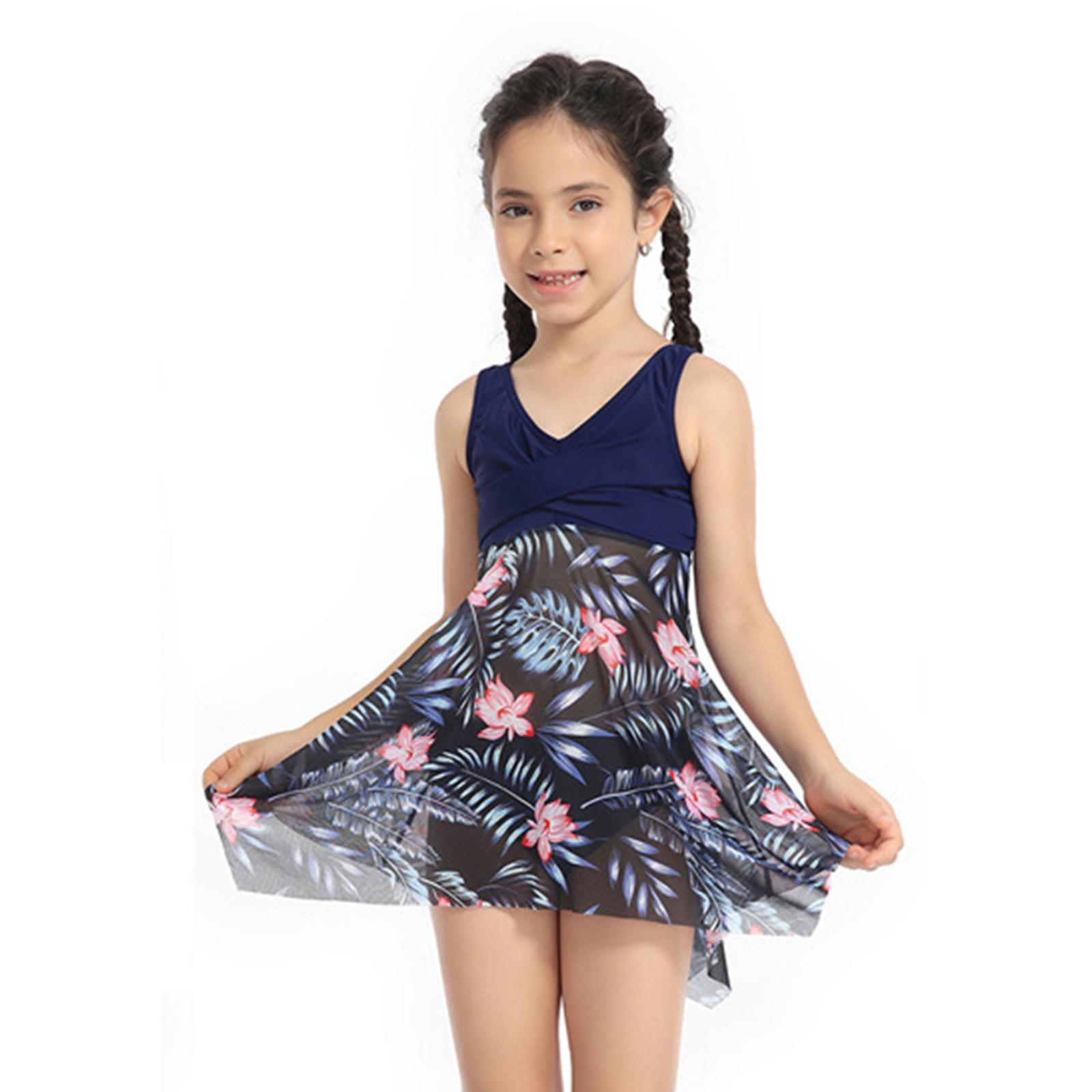 Choose one Kinder tweedelig badpak met hoge taille, tweedelig badpak 140
