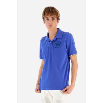 LA MARTINA Polo Shirt Korte Mouw  MAP001 PK001-07187 DAZZLING BLUE