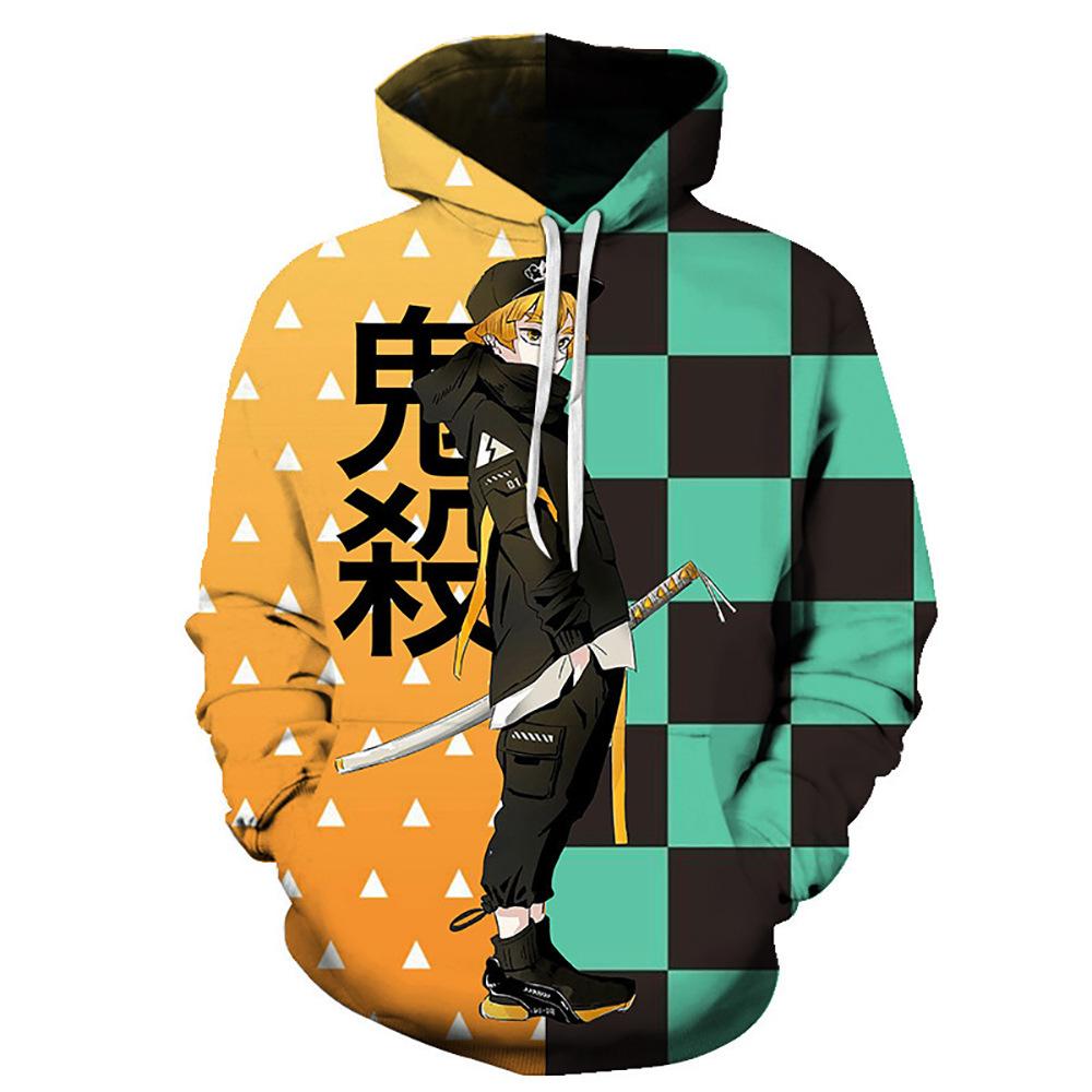 ETST WENDY 011 Herfst Winter Hot Demon Slayer Kids Kinderkleding Hoodie Geschikt Neutraal Leisure Sweatshirt Anime Lange Mouw 2022 160