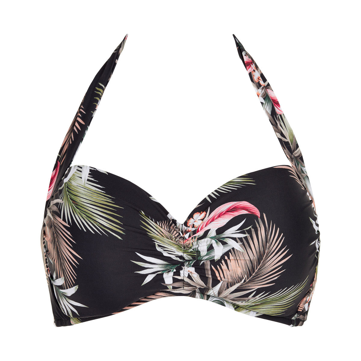 Seafolly Oceaanstraat bikinitop zwart Afdrukken - 30509-615