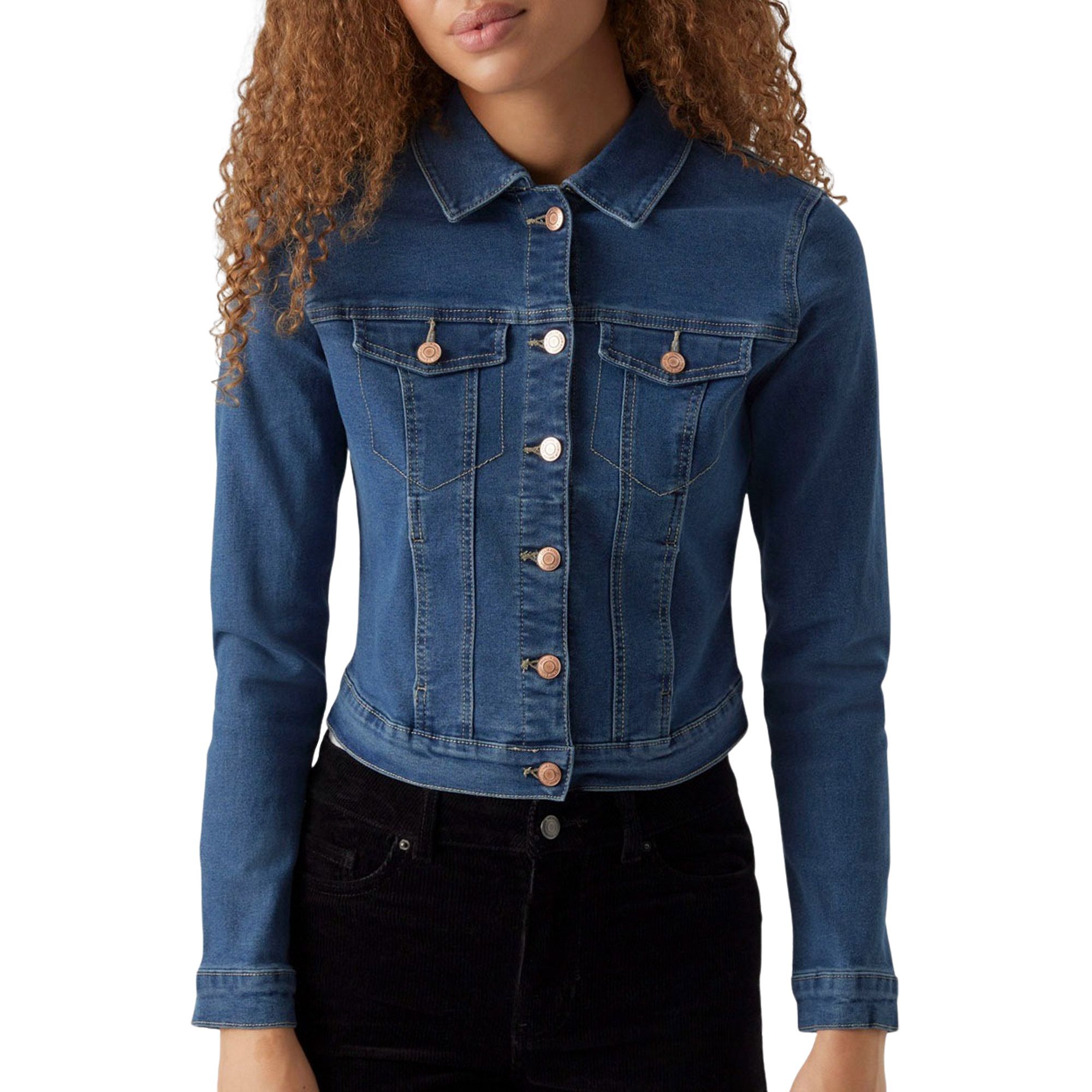 Vero Modauna Denim Jas Dames