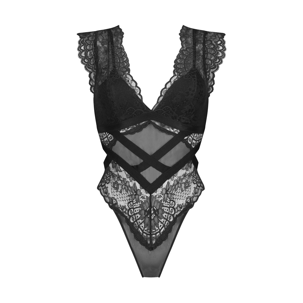 Hunkemöller Rabella bodystocking, zwart